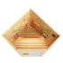 Купить Одноместная угловая инфракрасная сауна «comfort» из липы с керамическими излучателями — Ангарск	